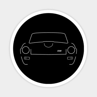 Triumph GT6 Mk3 classic sports car outline graphic (white) Magnet